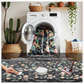 3'x5' Boho Area Rugs for Living Room, Machine Washable Area Rug with Non-Slip Backing, Stain Resistant Non-Shed Carpet for Bedroom, Dining Room, Dorm, Office