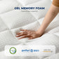 4 inch Dual Layer Memory Foam Mattress Topper Twin Size, 2 Inch Gel Memory Foam Plus 2 Inch PillowTop Mattress Pad, Soft Comfort Support