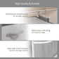 6-Shelf Hanging Closet Organizer with 3 Removable Drawers & Side Pockets Hanging Shelf Organizer for Closet, 11.4''W x 12''D x 43.3''H