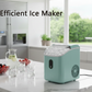 Philergo Nugget Ice Maker Countertop, 35lbs/Per Day, Self-Cleaning Sonic Ice Maker with Ice Scoop and Basket, Portable Chewable Pellet Ice for Home/Party/RV/Camping, Stainless Steels,Green