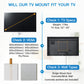 MountFTV Full Motion TV Wall Mount Bracket for 32-55 inch LED LCD OLED Flat Curved Screen TVs Up to 77lbs,Max 600x400mm