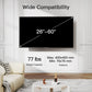 MountFTV Full Motion TV Wall Mount Bracket for Most 26-60 inch LED LCD Flat Curved Screen Monitors TVs, Max 400x400mm,Holds up to 77 lbs