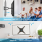 Full Motion TV Wall Mount Articulating Arms Swivels Tilts Bracket for 26-60 inch Flat Curved TVs, Max 400x400mm Holds up to 88lbs