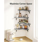 Set of 4 Corner Shelves Wall Mounted Wall Shelves Floating Shelves for Storage & Decor for Bedroom,Bathroom,Living Room,Kitchen,Laundry Room