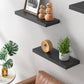 PERLESMITH 3 Sets Floating Shelves Invisible Wall Mounted Modern Faux Wood Storage Shelves