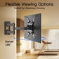 MountFTV Full Motion TV Wall Mount for 13-42 inch TVs Bracket Rotation Monitor with Articulating Arms, Holds Up to 44 lbs