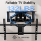 MountFTV Full Motion TV Wall Mount Bracket for 37–90 inch TVs, Max 600x400mm, Holds up to 132lbs