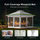 CHITOOMA 13 x 13 ft Outdoor Pop-up Gazebo, Patio Canopy Tent with Mosquito Nettings Vented Top and 169 Square ft of Shade for Garden, Party, Backyard, Green