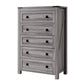 CHITOOMA 5 Drawer Dresser for Bedroom Modern Storage Tower for Closet, Hallway, Entryway, Nursery Room