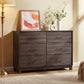 CHITOOMA 6 Drawer Dresser for Bedroom Modern Storage Tower for Closet, Hallway, Entryway, Nursery Room
