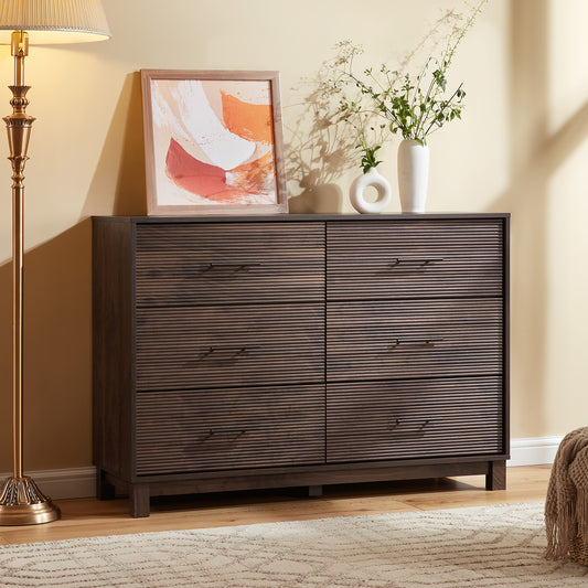 CHITOOMA 6 Drawer Dresser for Bedroom Modern Storage Tower for Closet, Hallway, Entryway, Nursery Room