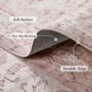 8'x10' Machine-washable Area Rugs for Living Room, Boho Area Rugs with Non-Slip Backing, Stain Resistant Non-Shed Carpet for Bedroom, Dining Room, Dorm, Office
