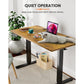 Kyspho Large Electric Standing Desk, 55 x 24 inch Height Adjustable Stand up Desk with Memory Preset, Sit Stand Home Office Desk, Rustic Brown