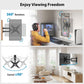 MountFTV Full Motion TV Monitor Wall Mount Bracket Articulating Arms Swivels Tilts Extension Rotation for 13-42 inch Flat Curved TVs Monitors, Max 200x200mm, Holds up to 44lbs