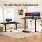 Electric Standing Desk with Drawers, 48" x 24" Gaming Desk with Monitor Stand, Black