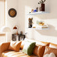 2pcs/set 24" Wood Wall Mounted Floating Shelves Storage Shelving For Living Room, Dining Room, Office, Bedroom