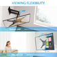 Full Motion TV Wall Mount Articulating Arms Swivels Tilts Bracket for 26-60 inch Flat Curved TVs, Max 400x400mm Holds up to 88lbs