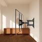 Full Motion TV Wall Mount for 26-60 inch TVs,TV Bracket up to 400x400mm,Hold up to 77lbs,Support Swivel, Tilt, Level Adjustment