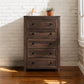CHITOOMA 5 Drawer Dresser for Bedroom Modern Storage Tower for Closet, Hallway, Entryway, Nursery Room