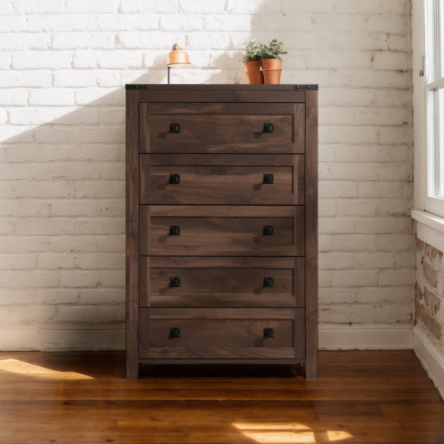 CHITOOMA 5 Drawer Dresser for Bedroom Modern Storage Tower for Closet, Hallway, Entryway, Nursery Room