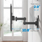 MountFTV Full Motion TV Wall Mount Brackets for 13-32 Inch TVs, 360° Rotation TV Mount Max 100x100mm, Hold up to 33 LBS