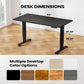 63 x 28 Inches Height Adjustable Electric Standing Desk, Sit Stand up Desk with 4 Memory PreSetting, Black