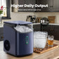 Philergo Nugget Ice Maker Countertop, Pebble Ice Maker with Soft Chewable Ice, 35 lbs/24 Hrs for Home, Kitchen, RV, Camping, Dark Blue