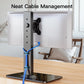 MountFTV Monitor Stand for 13-34 inch Screen, 5 Height Adjustable, Swivel Desk Monitor Stand Riser, Holds up to 44lbs