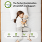 CHITOOMA 4 inch Tri Folding Memory Foam Mattresses with Removable & Washable Cover, Twin