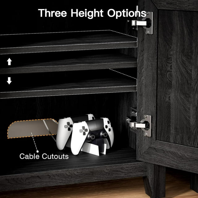 Electric Fireplace TV Stand for 70″ TVs Fireplace Entertainment Center TV Console Table with 18″ Fireplace, Holds up to 200 lbs - Walmart.com