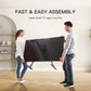 MountFTV Universal Table Top TV Stand for 22-65" Flat Screen with Height Adjustable Leg Stand Max 800x500mm, Holds up to 110 lbs