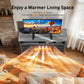 Electric Fireplace TV Stand with LED Lights for TVs up to 70", Entertainment center with fireplace for Living Room, Bedroom, Gray