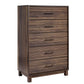 CHITOOMA 5 Drawer Dresser for Bedroom Modern Storage Tower for Closet, Hallway, Entryway, Nursery Room