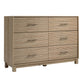 CHITOOMA 6 Drawer Dresser for Bedroom Modern Storage Tower for Closet, Hallway, Entryway, Nursery Room