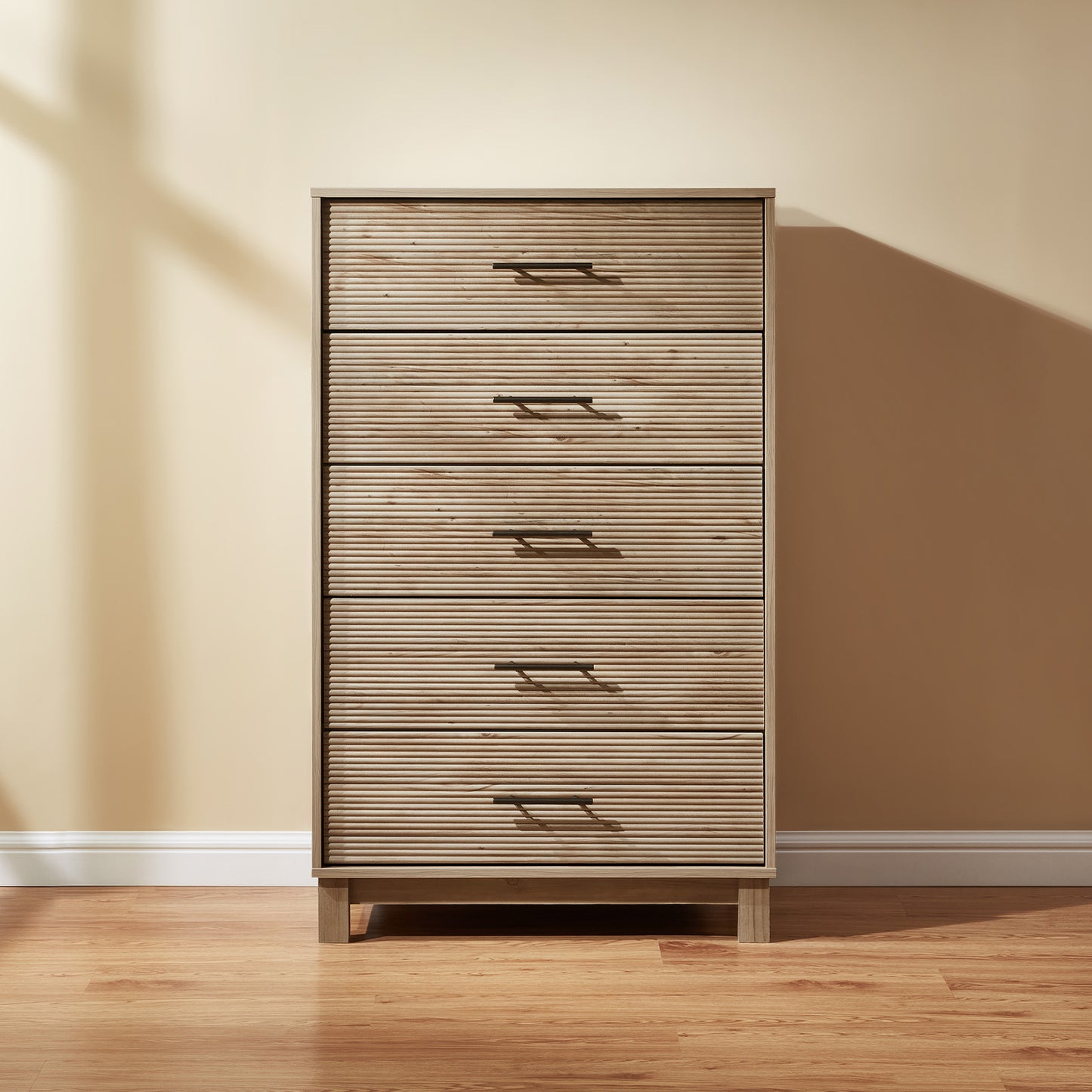 CHITOOMA 5 Drawer Dresser for Bedroom Modern Storage Tower for Closet, Hallway, Entryway, Nursery Room