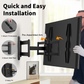 MountFTV Full Motion TV Wall Mount Bracket for Most 13-42 Inch LED LCD Flat Curved Screen TVs