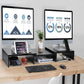 Myfurnideal Dual Monitor Stand Adjustable Monitor Stand Riser with Tablet & Cellphone Slot Computer Stand for PC, Computer, Laptop, Printer - Walmart.com