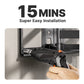 PERLESMITH Full Motion TV Mount Fits for 37-85 inch, Holds up to 132 lbs, Max 600x400mm