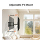 PERLESMITH Full Motion TV Mount Fits for 37-85 inch, Holds up to 132 lbs, Max 600x400mm