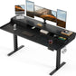 CHITOOMA 63″ x 28″ Electric Standing Desk with Drawers, Height Adjustable Gaming Desk with Monitor Stand & Storage Shelf, 4 Preset Heights for Home Office, Black