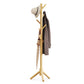 Coat Rack Stand with 3 Height Options and 8 Hooks Wooden Freestanding Coat Rack for Home, Office, Entryway, Hallway