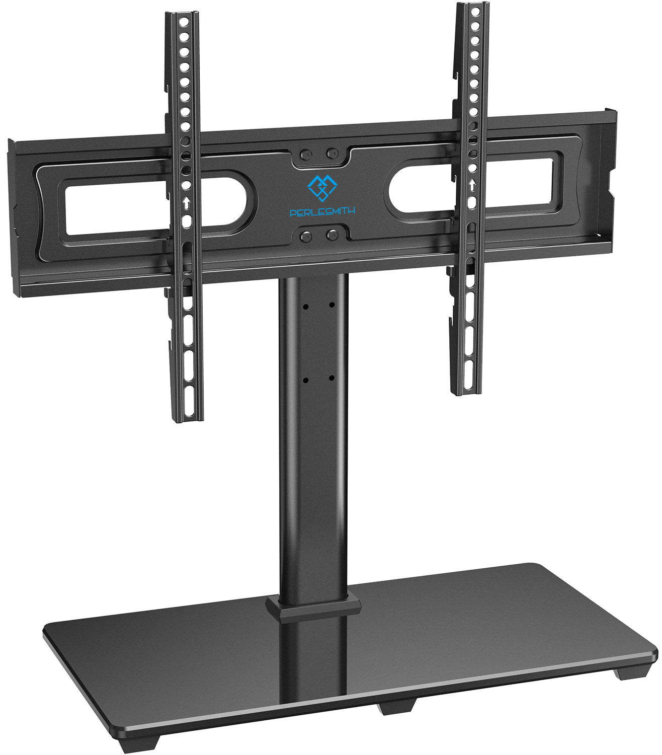 MountFTV Universal TV Stand for 37-75" Flat Screen TVs with Height Adjustable Max 600x400, Holds up to 99 lbs