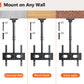 MountFTV Ceiling TV Mount for 26-65 inch TVs,Adjustable Height Full Motion Full Motion TV Mount Bracket, Holds up to 110lbs, Max 400x400mm