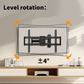 MountFTV Full Motion TV Wall Mount Bracket for Most 13-42 Inch LED LCD Flat Curved Screen TVs