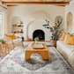 8'x10' Washable Area Rug with Non-Slip Backing for Living Room, Bedroom, Dining Room, Dorm, Office