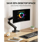 Swivel Ultrawide Curved Monitor Arm - Upgraded Sturdy Desk Mount with USB Hub, Vesa Mount Holds up to 24 lbs