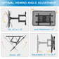 Full Motion TV Wall Mount for 37-80 Inch Flat Curved TVs, up to132 lbs