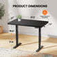Kyspho 48'' x 30'' Electric Standing Desk, Adjustable Height Sit to Stand Desk with 4 Height Memory & 1.2'' Thick Desk Top, Ergonomic Desk for Home Office, Black