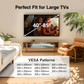 MountFTV Full Motion TV Wall Mount Bracket for 40 to 86 Inch Flat Curved TVs, 12°-16° Wood Studs, Max 600 x 400mm, Holds up to 132 lbs