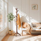 Coat Rack Stand, Coat and Hat Hanger Freestanding Standtree, 8 Hook and 3 Adjustable Heights Coat Tree, Home, Office, Entryway, Hallway